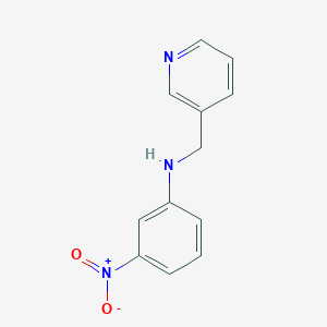 molecular formula C12H11N3O2 B8560179 3-(3-Nitrophenylaminomethyl)pyridine 