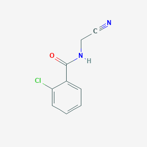 molecular formula C9H7ClN2O B8560186 N-Cyanomethyl-2-chlorobenzamide 