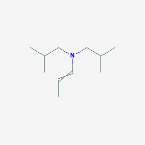 molecular formula C11H23N B8560218 N,N-Bis(2-methylpropyl)prop-1-en-1-amine CAS No. 100334-82-5