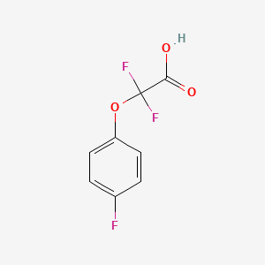 molecular formula C8H5F3O3 B8560233 2,2-Difluoro-2-(4-fluorophenoxy)acetic acid 
