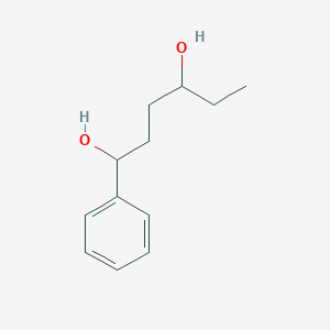 molecular formula C12H18O2 B8560245 1-Phenyl-hexane-1,4-diol 