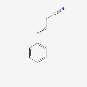 molecular formula C11H11N B8560261 4-(4-Methylphenyl)but-3-enenitrile CAS No. 81981-14-8