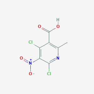 molecular formula C7H4Cl2N2O4 B8560306 4,6-dichloro-2-methyl-5-nitro-3-Pyridinecarboxylic acid CAS No. 690635-36-0