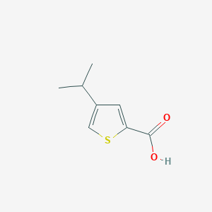 molecular formula C8H10O2S B8560441 4-Isopropylthiophene-2-carboxylic acid 