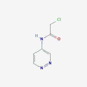 molecular formula C6H6ClN3O B8560461 2-Chloro-N-pyridazin-4-yl-acetamide 