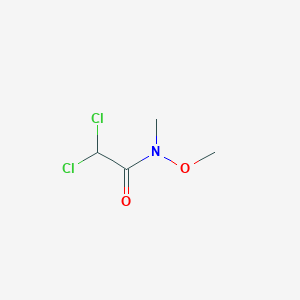 molecular formula C4H7Cl2NO2 B8560472 2,2-Dichloro-N-methoxy-N-methylacetamide 