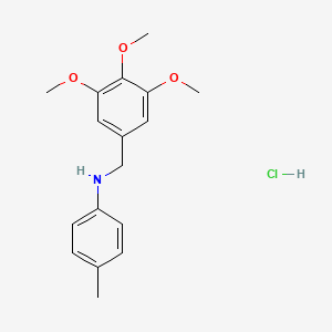 B8560483 4-Methyl-N-(3,4,5-trimethoxybenzyl)aniline hydrochloride CAS No. 151222-00-3