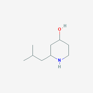 molecular formula C9H19NO B8560490 2-Isobutyl-piperidin-4-ol 