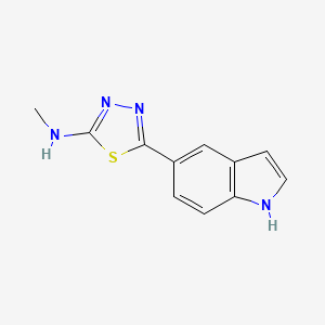 5-(1H-indol-5-yl)-N-methyl-1,3,4-thiadiazol-2-amine