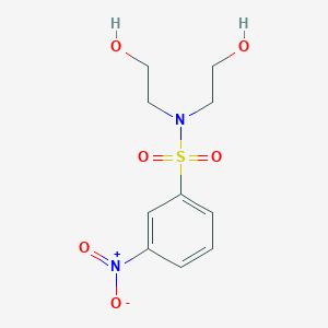molecular formula C10H14N2O6S B8560600 N,N-Di(2-hydroxyethyl)-3-nitrobenzenesulfonamide 
