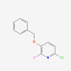 molecular formula C12H9ClINO B8560627 3-(Benzyloxy)-6-chloro-2-iodopyridine 