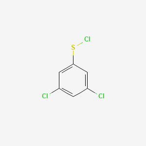 molecular formula C6H3Cl3S B8560641 3,5-Dichlorobenzenesulfenyl chloride 