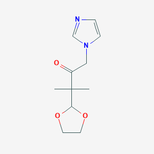3-(1,3-Dioxolan-2-yl)-1-(1H-imidazol-1-yl)-3-methylbutan-2-one