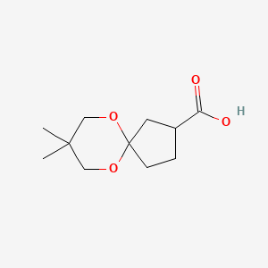 8,8-dimethyl-6,10-dioxaspiro[4.5]decane-2-carboxylic Acid