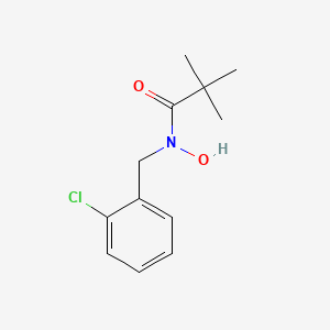 B8560686 N-[(2-chlorophenyl)methyl]-N-hydroxy-2,2-dimethylpropanamide CAS No. 81777-72-2