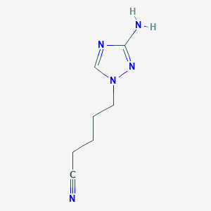 molecular formula C7H11N5 B8560696 1-(4-Cyanobutyl)-3-amino-1,2,4-triazole 