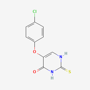molecular formula C10H7ClN2O2S B8560701 5-(4-chlorophenoxy)-2-sulfanylidene-1H-pyrimidin-4-one CAS No. 42310-30-5