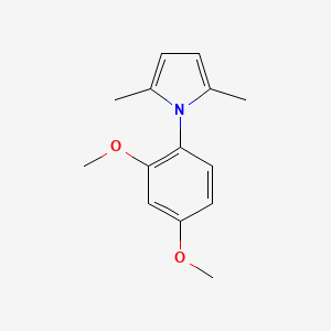 molecular formula C14H17NO2 B8560707 1-(2,4-Dimethoxyphenyl)-2,5-dimethyl-1H-pyrrole 