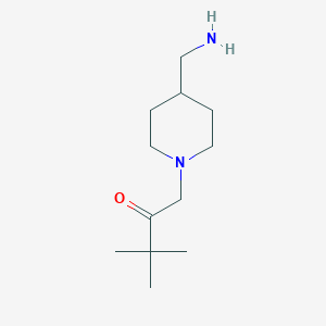 1-(4-(Aminomethyl)piperidin-1-yl)-3,3-dimethylbutan-2-one
