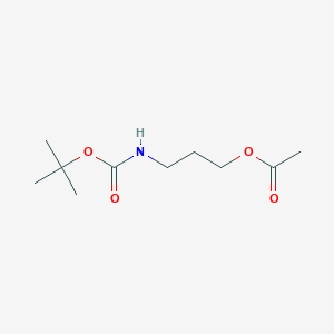 3-[(tert-Butoxycarbonyl)amino]propyl acetate