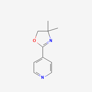 molecular formula C10H12N2O B8560773 4-(4,4-Dimethyl-4,5-dihydro-1,3-oxazol-2-yl)pyridine 