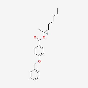 molecular formula C22H28O3 B8560783 1-Methylheptyl 4-Benzyloxybenzoate CAS No. 127319-86-2