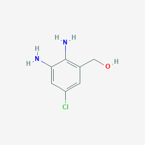 molecular formula C7H9ClN2O B8560790 (2,3-Diamino-5-chlorophenyl)methanol CAS No. 825619-18-9