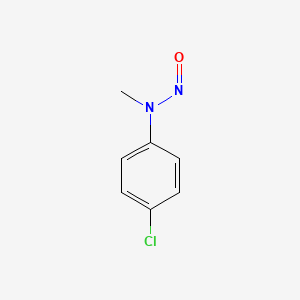 molecular formula C7H7ClN2O B8560799 ANILINE, p-CHLORO-N-METHYL-N-NITROSO- CAS No. 1007-19-8