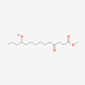 molecular formula C15H28O4 B8560808 Methyl 11-hydroxy-4-oxotetradecanoate CAS No. 915281-18-4