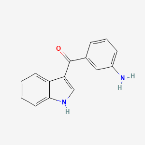 molecular formula C15H12N2O B8560816 3-(3-Aminobenzoyl)indole 