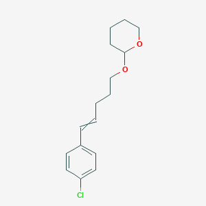 B8560823 2-{[5-(4-Chlorophenyl)pent-4-en-1-yl]oxy}oxane CAS No. 90055-20-2