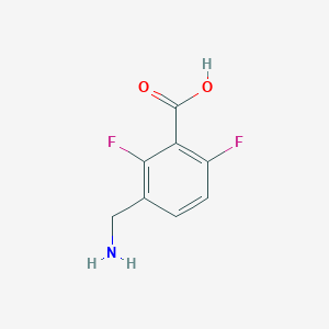 molecular formula C8H7F2NO2 B8560869 3-(Aminomethyl)-2,6-difluorobenzoic acid 