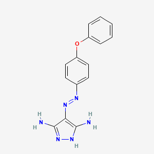molecular formula C15H14N6O B8560884 3,5-Diamino-4-[(4-Phenoxyphenyl)Hydrazono]Pyrazole 