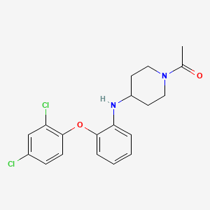 1-{4-[2-(2,4-Dichlorophenoxy)anilino]piperidin-1-yl}ethan-1-one