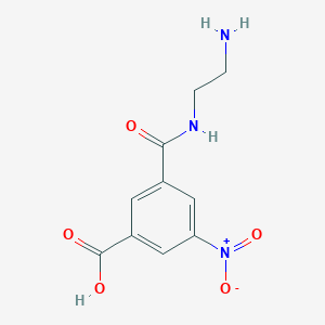 molecular formula C10H11N3O5 B8560908 3-[(2-Aminoethyl)carbamoyl]-5-nitrobenzoic acid CAS No. 61935-33-9