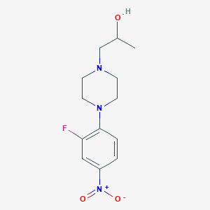 1-[4-(2-Fluoro-4-nitrophenyl)piperazin-1-yl]propan-2-ol