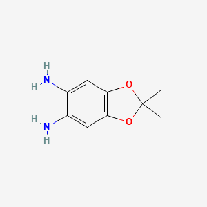 molecular formula C9H12N2O2 B8560949 5,6-Diamino-2,2-dimethyl-1,3-benzodioxole 