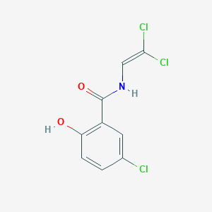 molecular formula C9H6Cl3NO2 B8560979 5-Chloro-N-(2,2-dichloroethenyl)-2-hydroxybenzamide CAS No. 62513-75-1