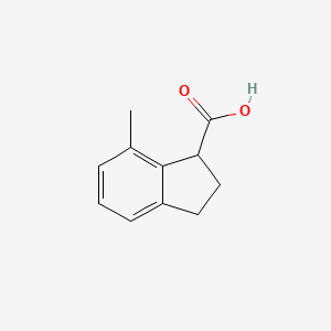 molecular formula C11H12O2 B8561022 7-Methyl-indane-1-carboxylic acid 