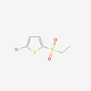 molecular formula C6H7BrO2S2 B8561119 2-Bromo-5-ethanesulfonyl-thiophene 