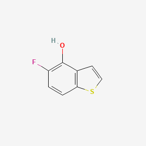 molecular formula C8H5FOS B8561131 5-Fluoro-benzo[b]thiophen-4-ol 