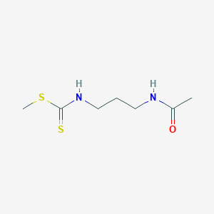 molecular formula C7H14N2OS2 B8561152 Methyl (3-acetamidopropyl)carbamodithioate CAS No. 74651-81-3