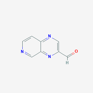 molecular formula C8H5N3O B8561179 Pyrido[3,4-b]pyrazine-3-carbaldehyde 