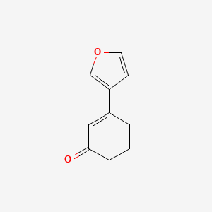 molecular formula C10H10O2 B8561208 3-Furan-3-yl-cyclohex-2-enone 