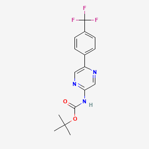 Tert-butyl (5-(4-(trifluoromethyl)phenyl)pyrazin-2-yl)carbamate