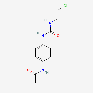 molecular formula C11H14ClN3O2 B8561345 1-(p-Acetamidophenyl)-3-(2-chloroethyl) urea CAS No. 89518-35-4