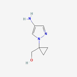 (1-(4-amino-1H-pyrazol-1-yl)cyclopropyl)methanol