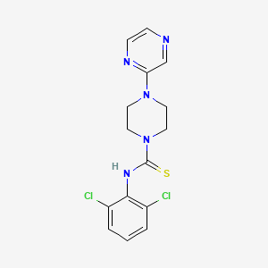 N-(2,6-Dichlorophenyl)-4-(pyrazin-2-yl)piperazine-1-carbothioamide