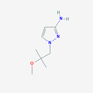 molecular formula C8H15N3O B8561462 1-(2-methoxy-2-methylpropyl)-1H-pyrazol-3-amine 