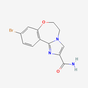 9-Bromo-5,6-dihydrobenzo[f]imidazo[1,2-d][1,4]oxazepine-2-carboxamide